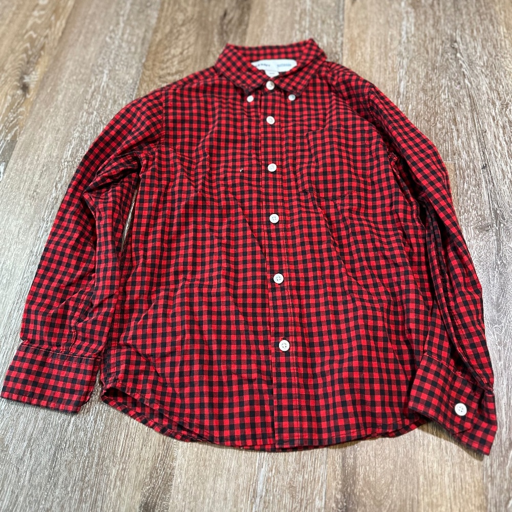 Old Navy Boy's Gingham Button-Up Shirt
